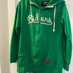 Reebok Green 'Riders' Zip Hoodie for Kids